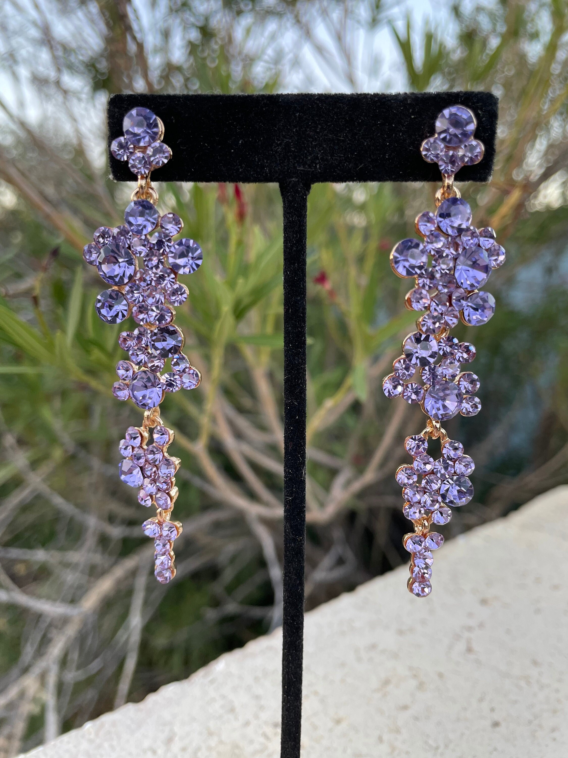 Light Purple Dangle Earrings Light Purple Dangle Earrings