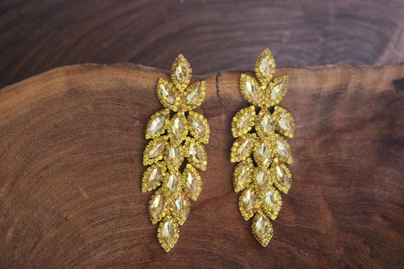 Yellow prom earrings new arrivals