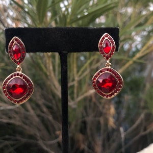 Red earrings