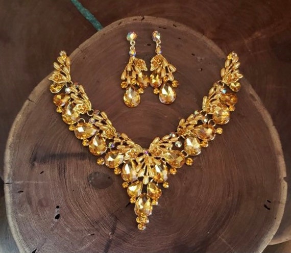 Yellow prom best sale jewelry