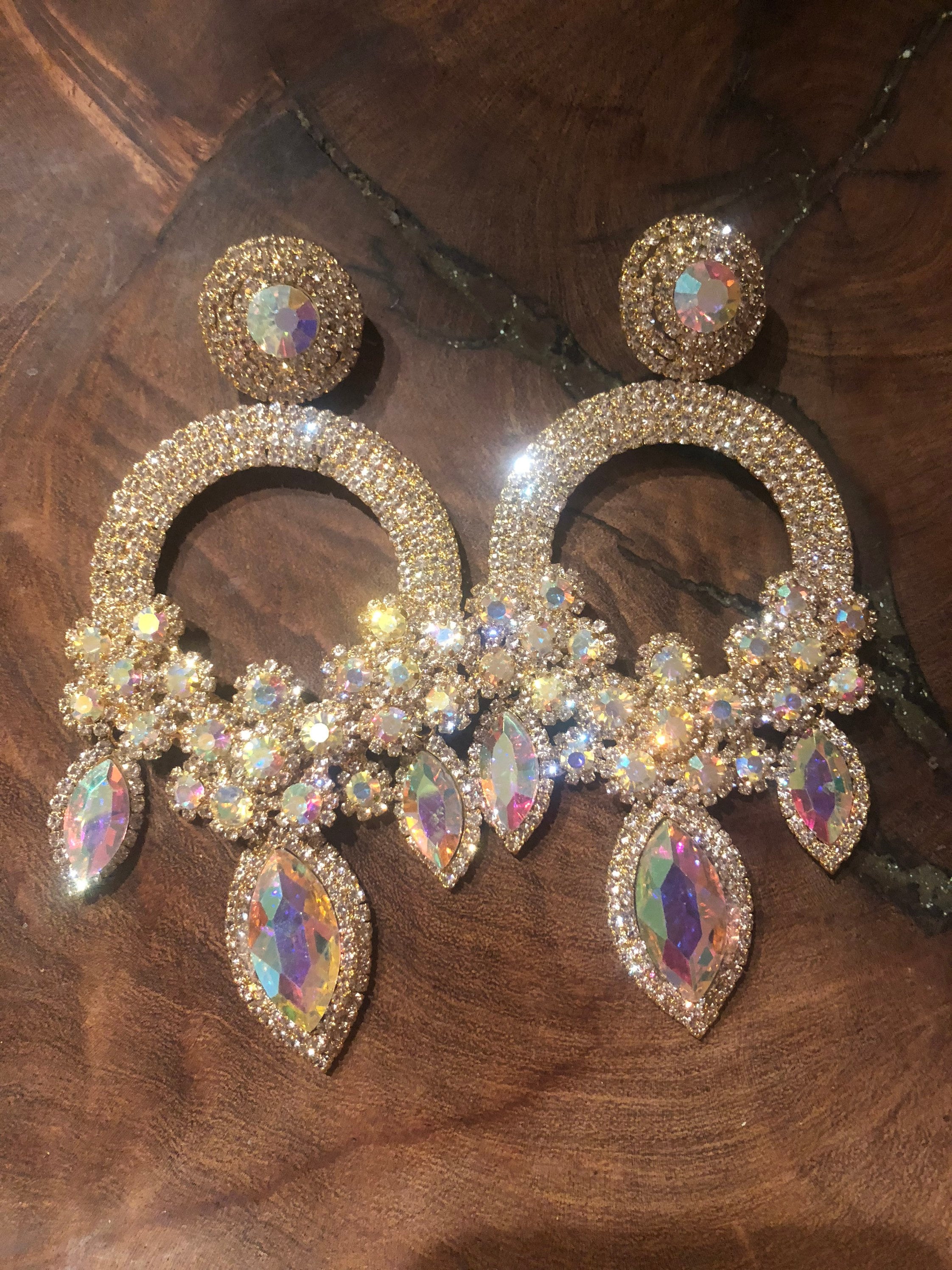 Extra large 2024 chandelier earrings