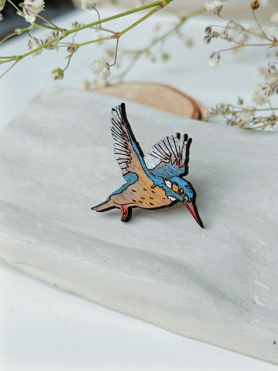Kingfisher Brooch