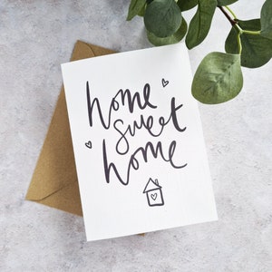 Home Sweet Home New Home Card Happy New Home House Move | Etsy
