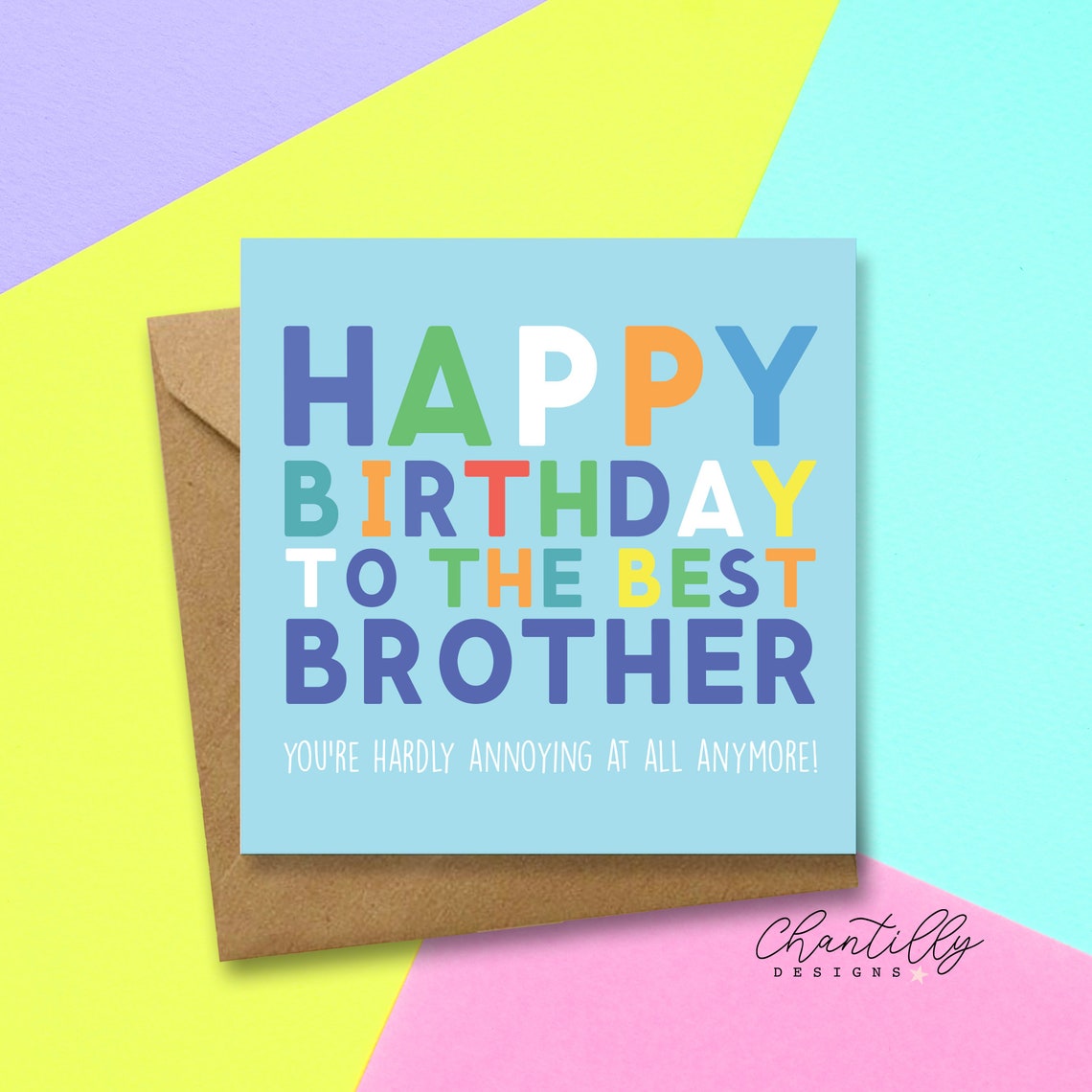 Funny Best Brother Birthday Card Best Brother Annoying | Etsy