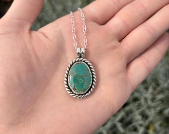 Tyrone Turquoise and Sterling Silver Necklace