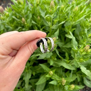 Sterling Silver Hand Stamped Stud Hoop Earrings