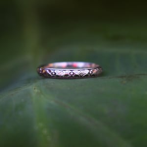 Flower Power Sterling Silver Ring Band