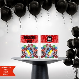 Cholo Party, Cholo Party Favors, Cholo Treat Bag Toppers, Chola Party, Cholo Theme Party, Chola Theme Party, Cholo Labels, Cholo Theme Party