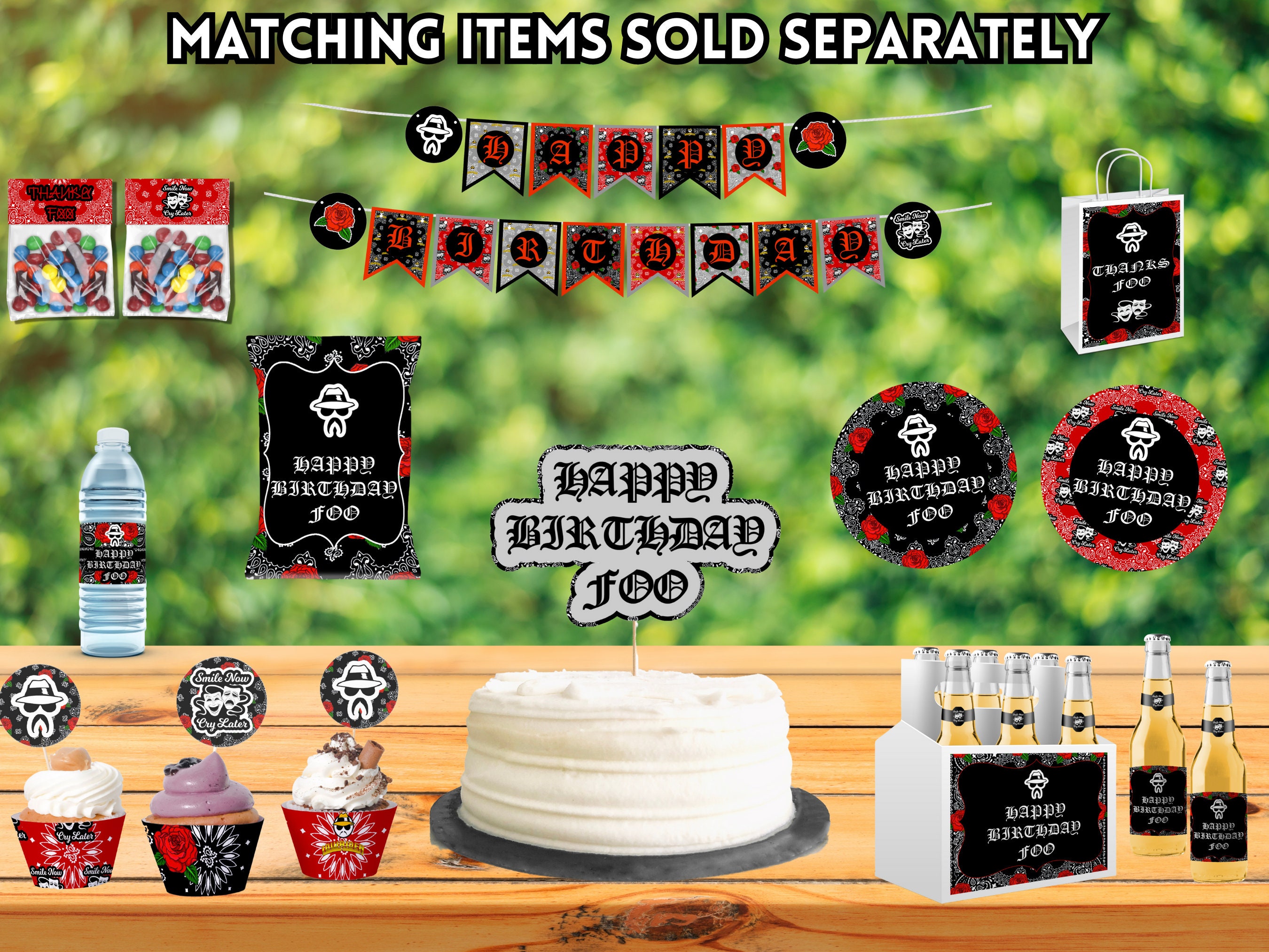Cholo Party Decorations Printable, Chola Theme, Cholo Party, Chola