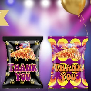 Soul Train Party, Soul Train Theme, Soul Train Chip Bags, Soul Train Theme Party, Soul Train Party Decor, Soul Train Party Favors