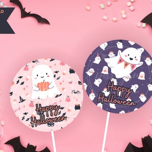 Decoración de Halloween en colores pastel, Fiesta de Halloween en colores pastel, Decoraciones de fiesta de Halloween en colores pastel, Centros de mesa de Halloween en colores pastel, Halloween en colores pastel lindo