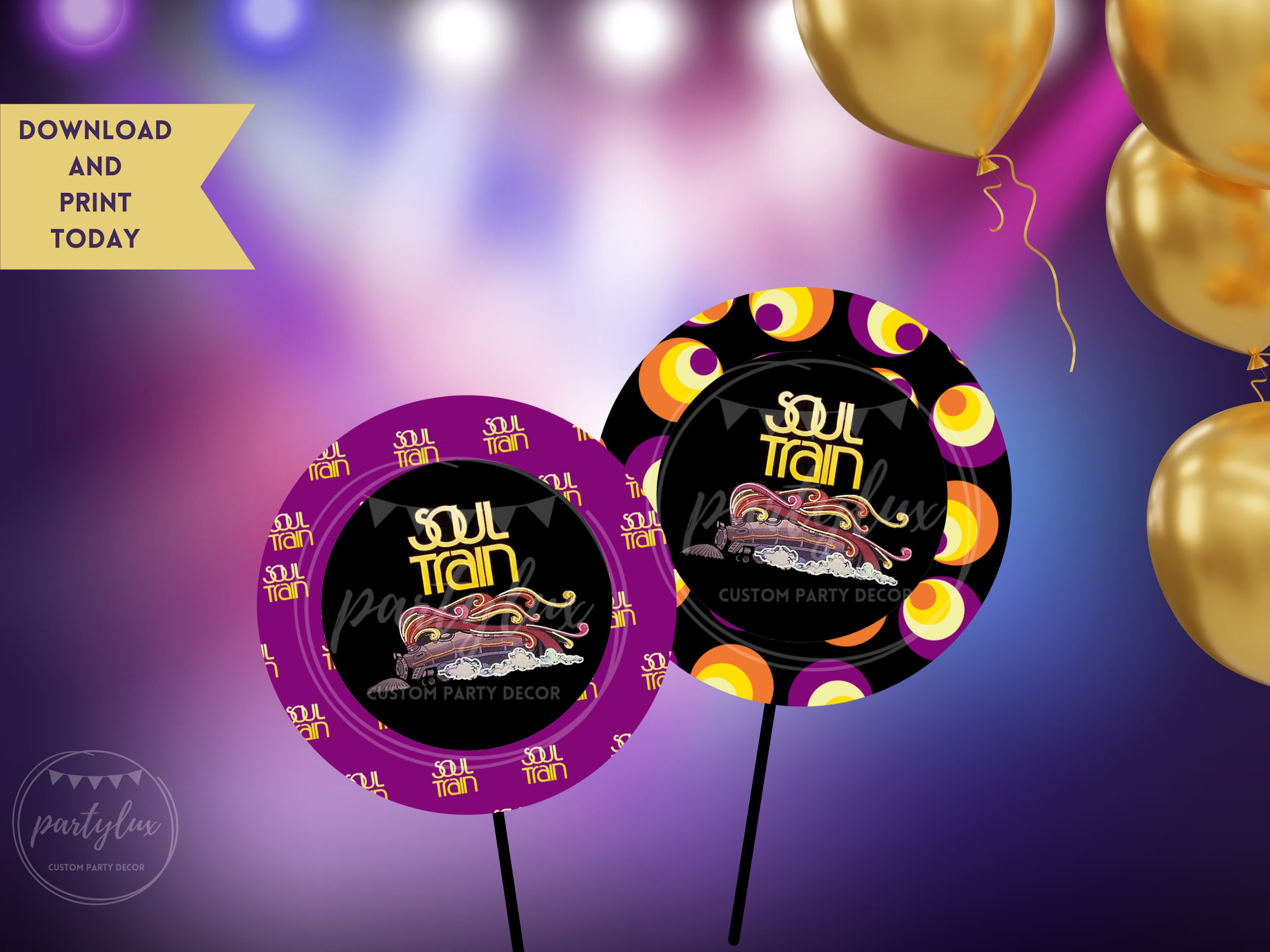 Soul Train Theme Soul Train Party Soul Train Theme Party Soul Train Centerpieces Soul Train Theme Soul Train Party Decor 70s