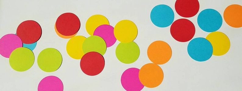 Cardstock Circles Die Cut Circles Cardstock Circle Cutouts | Etsy