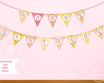 Pink Lemonade Party, Pink Lemonade Party Banner, Printable Pink Lemonade Banner, Pink Lemonade Birthday Party, Pink Lemonade Party Decor