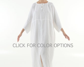 Tunics for women linen tunic dress Linen Oversized Dress swimsuit coverup women pregnancy dress for pregnancy maxi dress for women. MYSTIQUE