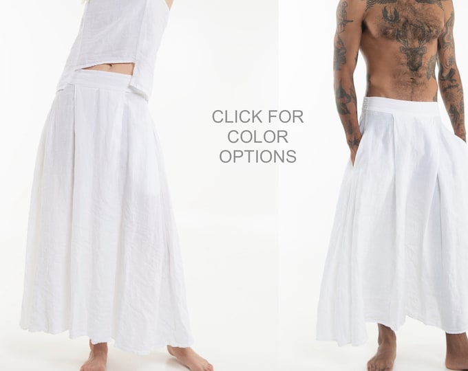Atsui Unisex Linen Skirt | Comfortable and Versatile Skirt for All Genders | Handcrafted in Premium Linen Fabric