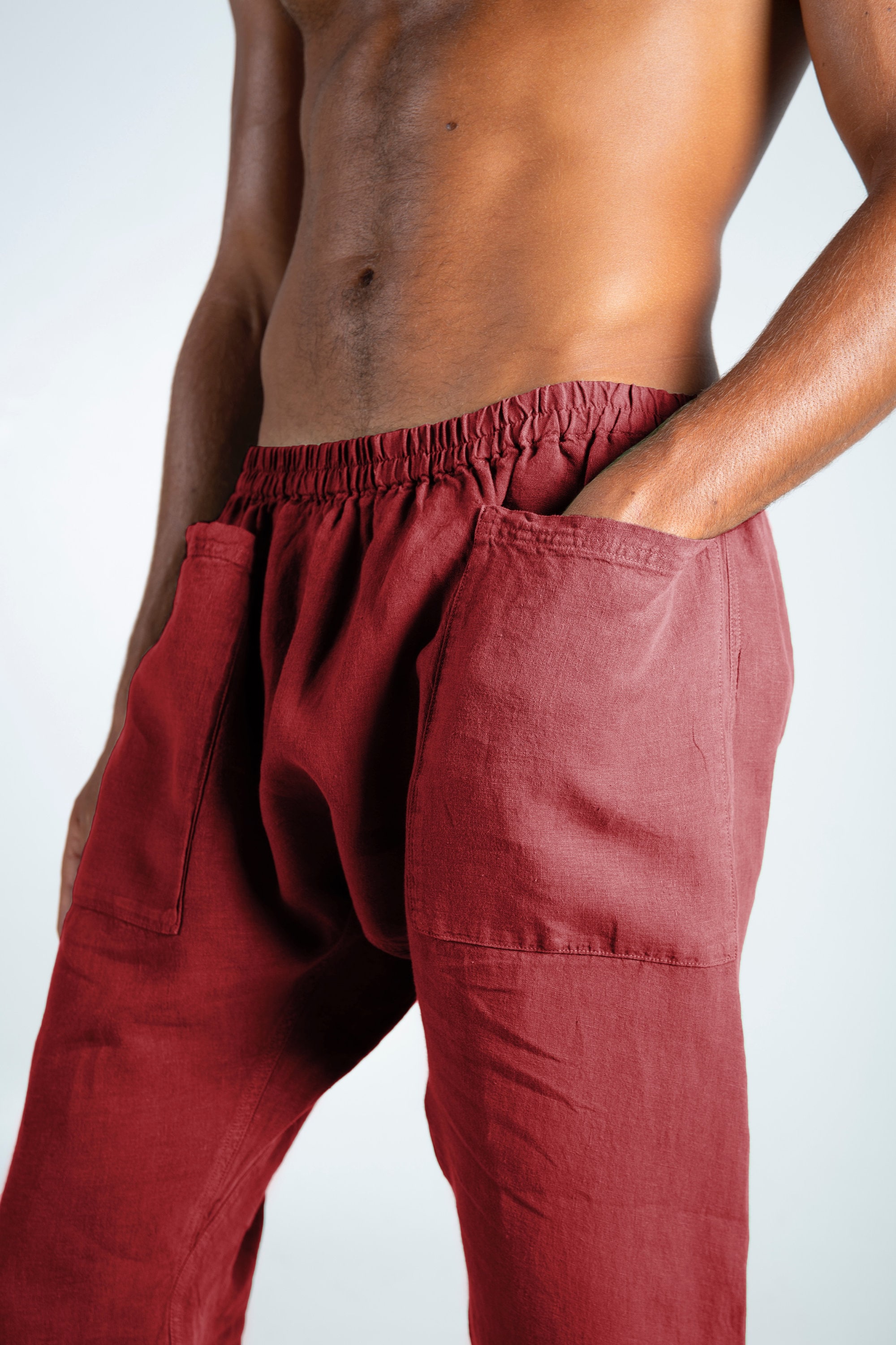 Hidden Stretch-Waist Linen Pants - Coldwater Creek