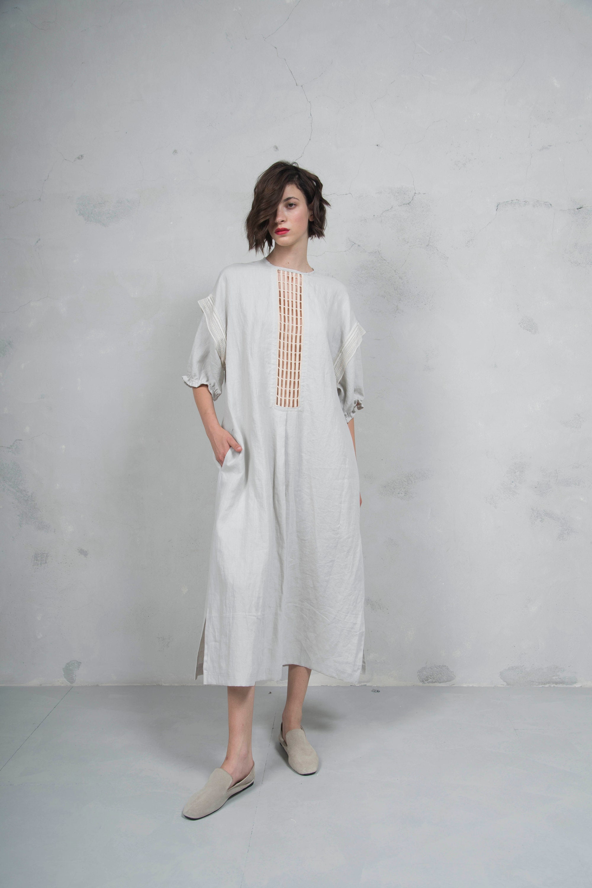 caftan with pockets