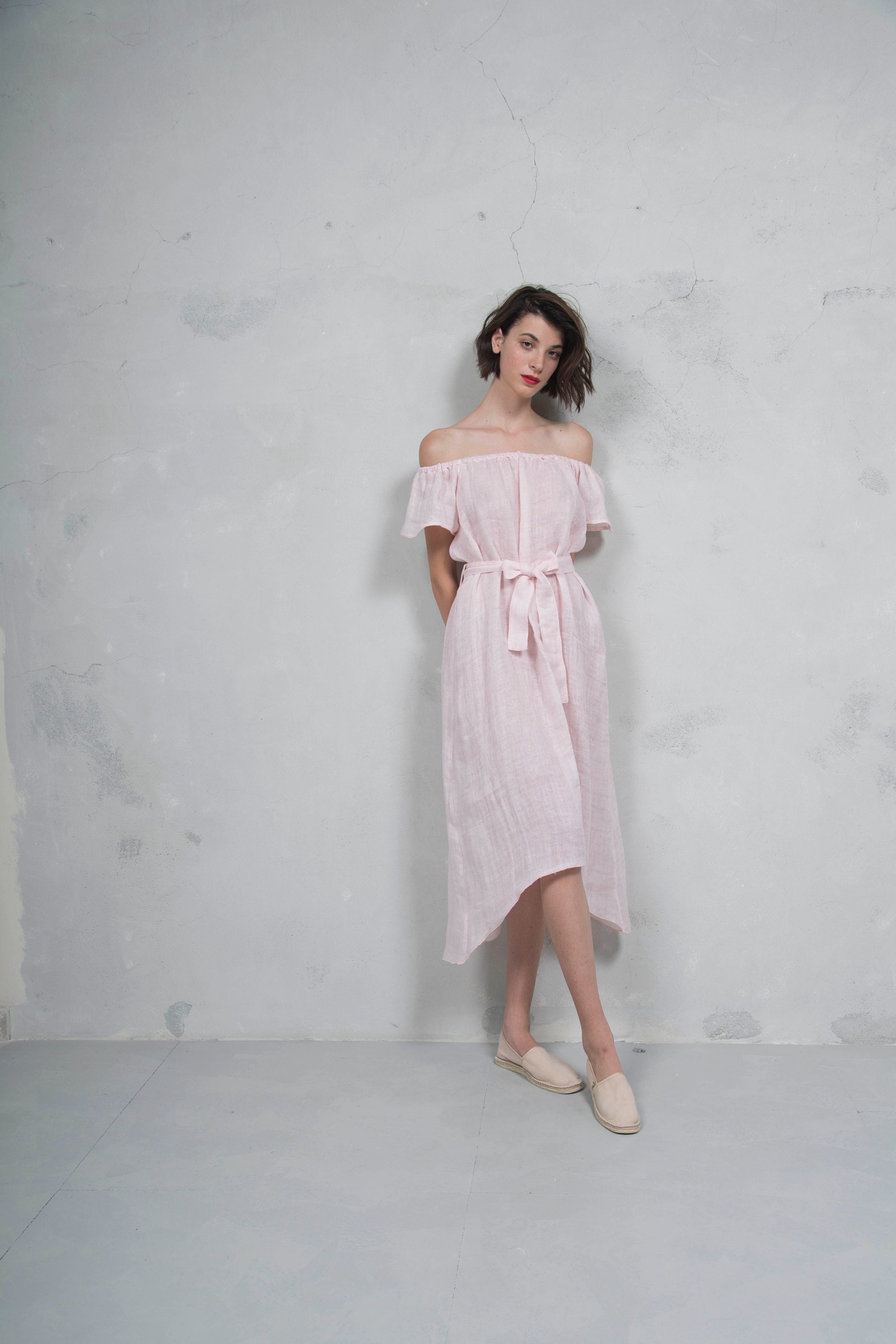 linen lux dress