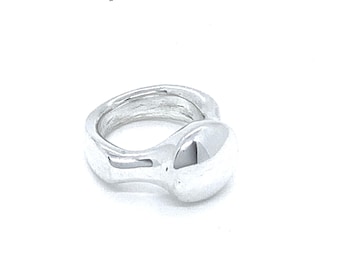PURE silver (999+/1000) ring. Polished. Handmade