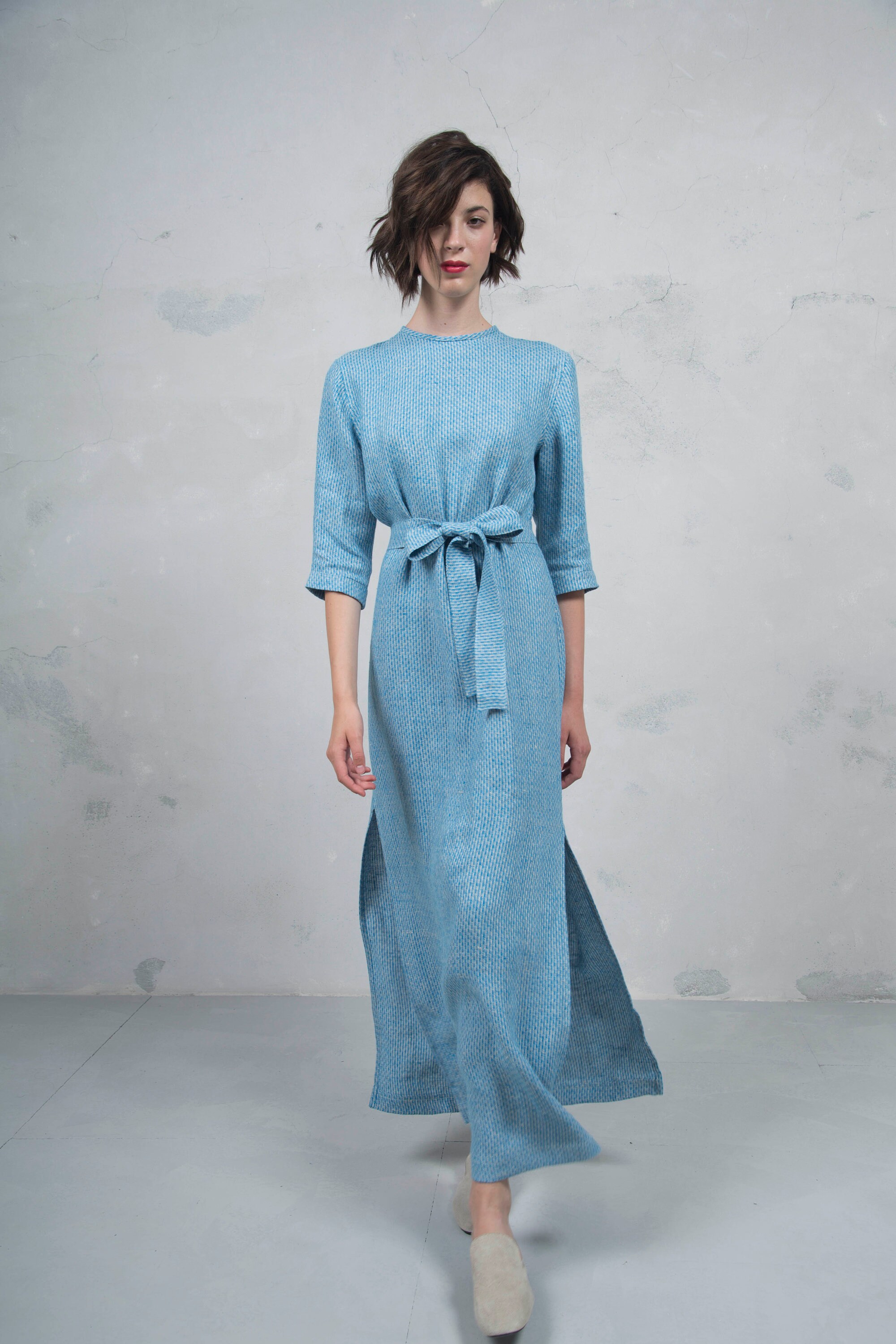 linen straight dress