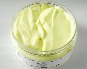 Turmeric Body Cream / Turmeric ginger carrot infused oil body moisturizer/ bright / lotion / body cream