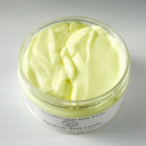 Turmeric Body Cream / Turmeric ginger carrot infused oil body moisturizer/ bright / lotion / body cream