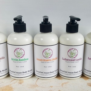 Moisturizing Hand & Body Lotion (handmade, lavender, sandalwood vanilla, first me body cream) / gift