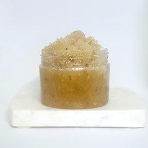 LAVENDER Emulsified Sugar Scrub: sugar scrub / exfoliate soften / cocoa butter / shea butter / smooth skin / gift / holiday image 2