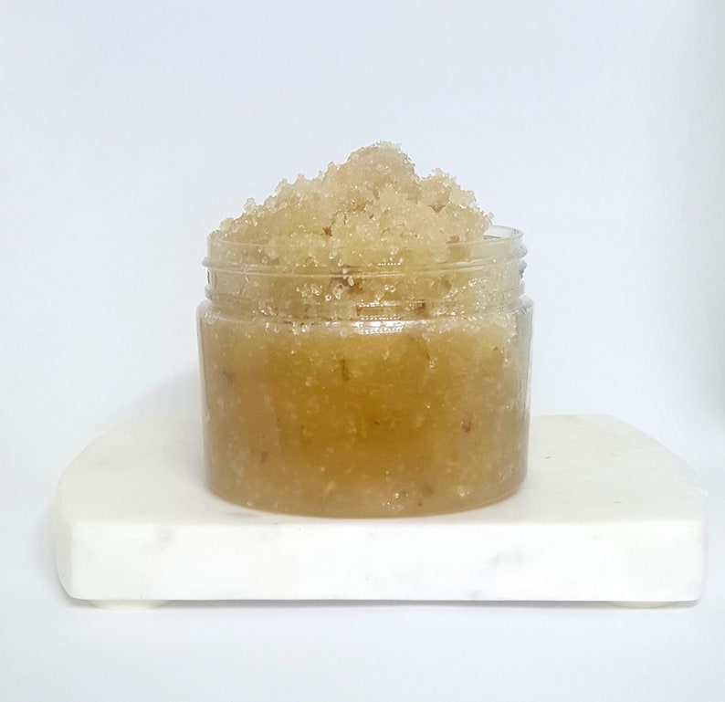 LAVENDER Emulsified Sugar Scrub: sugar scrub / exfoliate soften / cocoa butter / shea butter / smooth skin / gift / holiday image 2