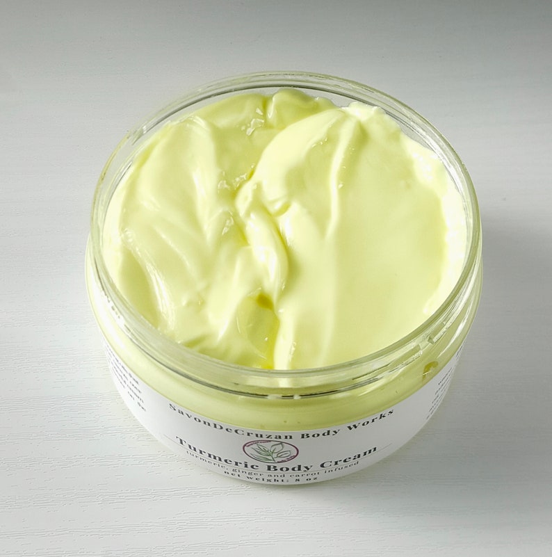 Turmeric Body Cream / Turmeric ginger carrot infused oil body Etsy