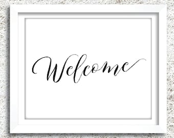 Printable Welcome Sign | Instant Download | DIY Wedding Welcome Sign | Anniversary | Retirement | Bridal Shower | Baby Shower | (FROST Set)