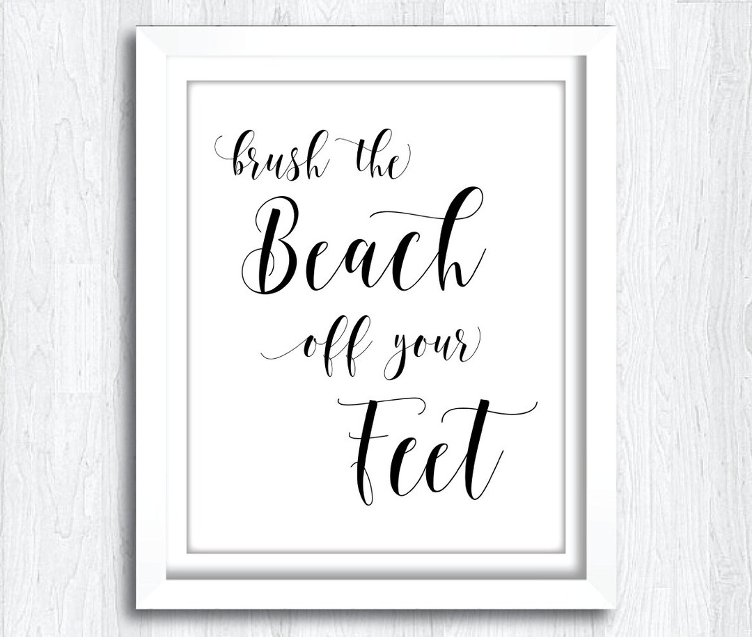 Printable Beach Sign Instant Download Beach Wedding Brush - Etsy