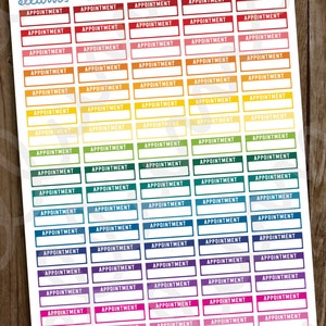 Appointment Planner Stickers PRINTABLE Instant Download - Etsy