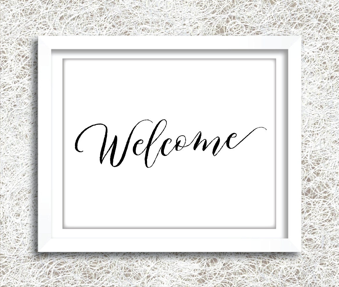 Printable Welcome Sign | Instant Download | DIY Wedding Welcome Sign | Anniversary | Retirement | Bridal Shower | Baby Shower | (FROST Set)