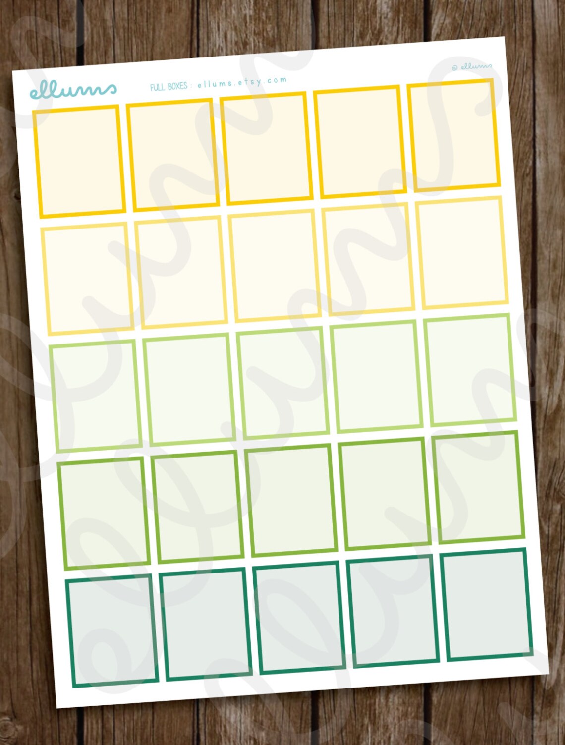 Full Box Stickers PRINTABLE Instant Download Full Boxes - Etsy