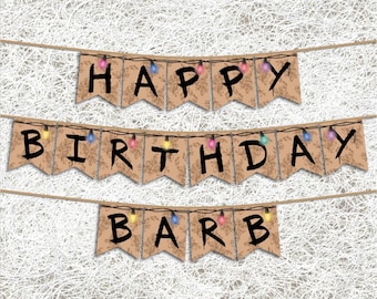 Weird Happenings Banner | PRINTABLE DIY Banner | Things That Are Stranger | Birthday Party Decor