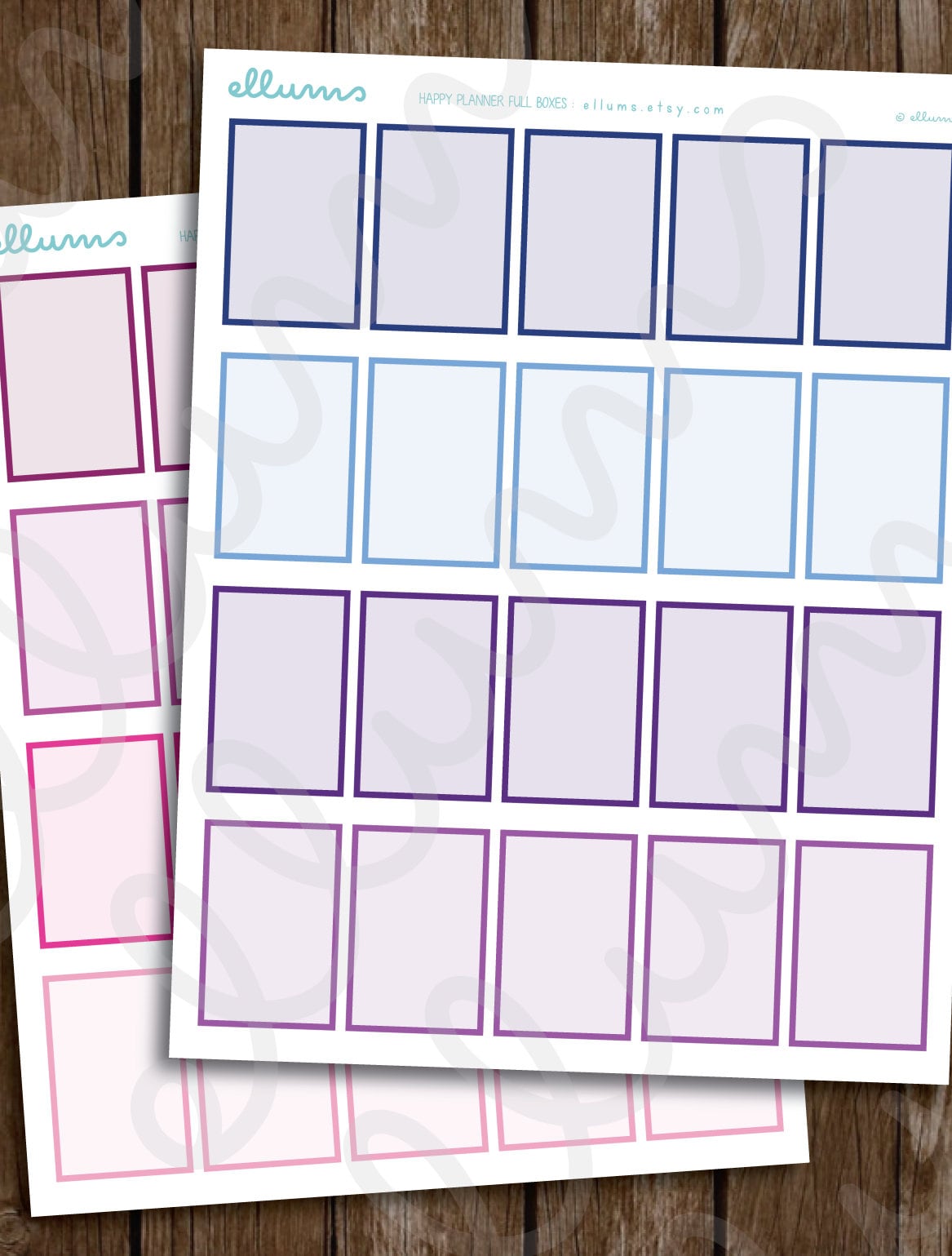 HP Full Box Stickers PRINTABLE Pdf Full Boxes Framed - Etsy UK
