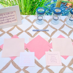 Guest Book Quilt Kit, Wedding, Party, or Baby Shower Guest Book Alternative