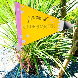 Back to School Pennants, Digital Download, Preschool, K-12, Photo Prop