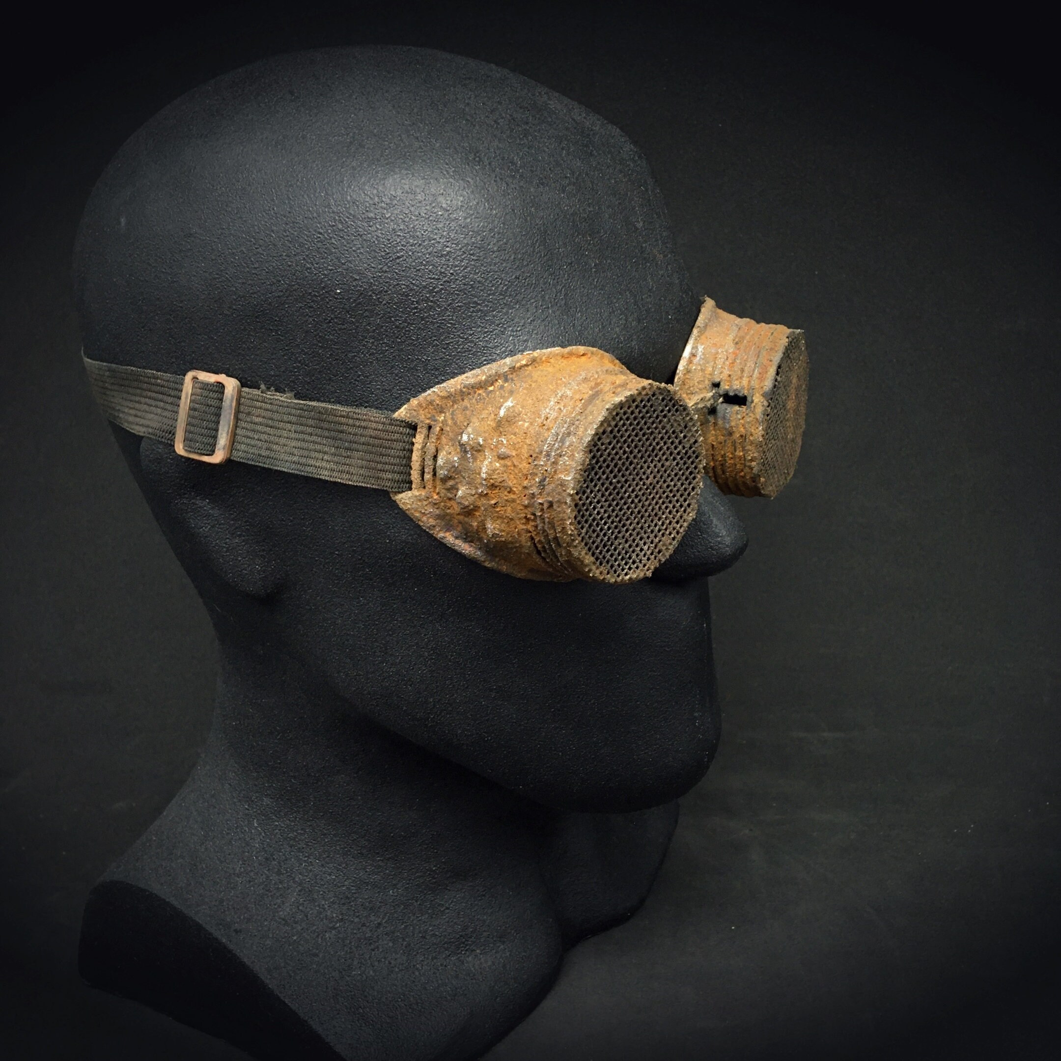 Goggles RUst3 postapocalyptic steampunk Etsy