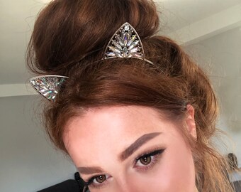 Cat Ears Headband Gold Cat Ears Headband Gold Crystal Cat Crystal Cat Ears