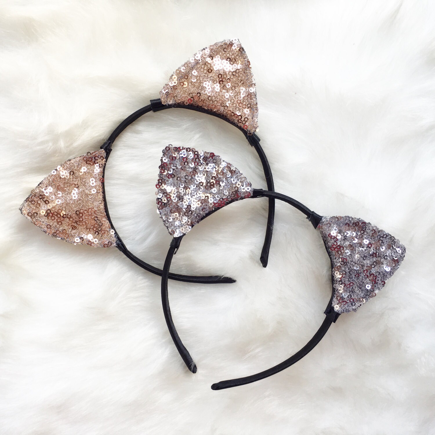 Gold Cat ears Party Ears Party headband Cat costume Etsy