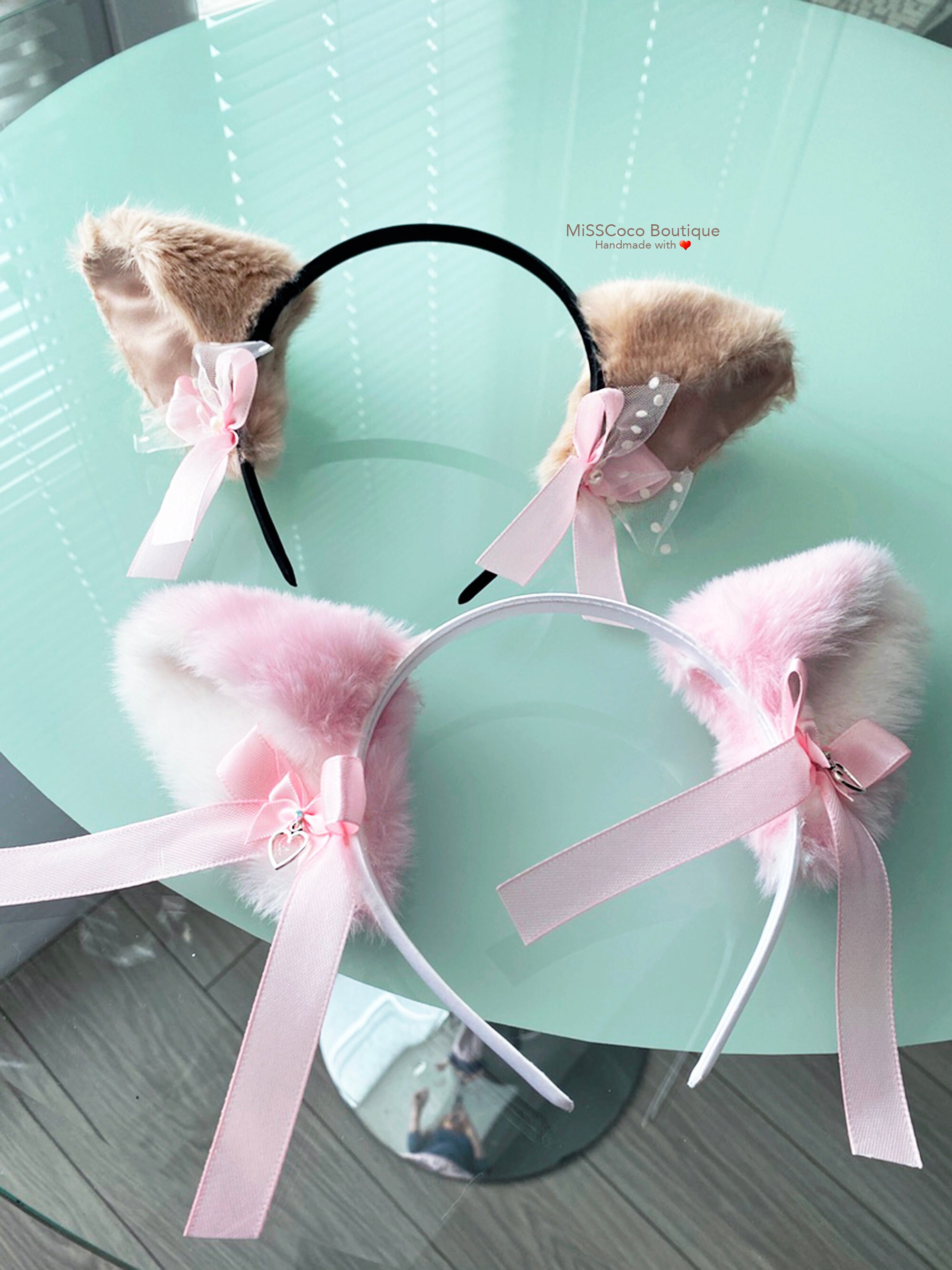 Neko Anime Cat ears Hair Clip with gold bells Fluffy Cat Ears Etsy