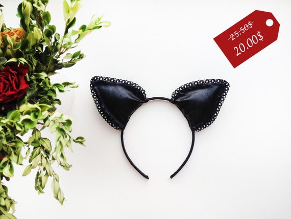 UK Venditore 4 disegni NUOVO BELLISSIMO FIORE orecchie da gatto Head Band