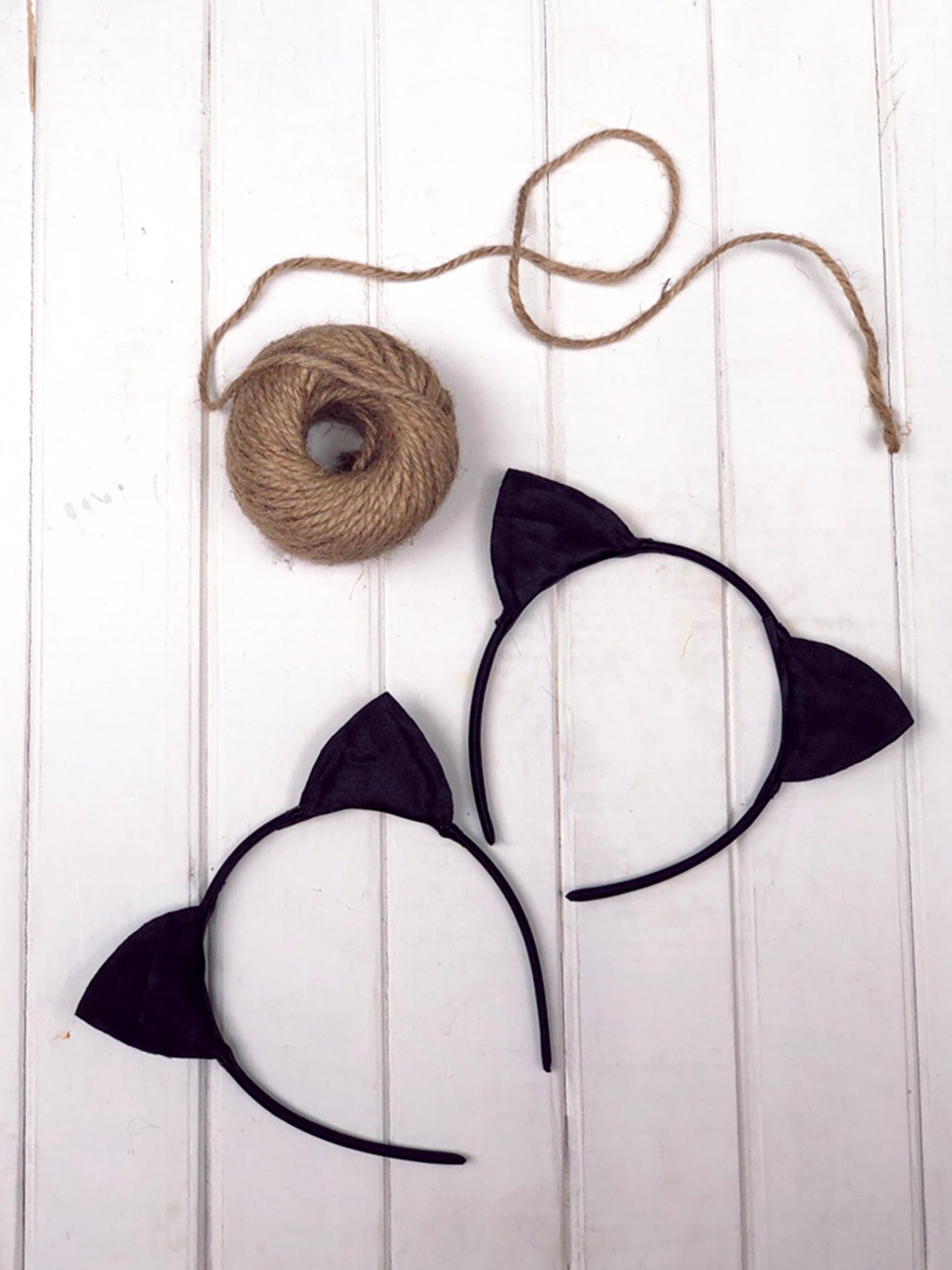 Black Velvet Cat Ears Halloween Ears Cat Headband Kitten | Etsy