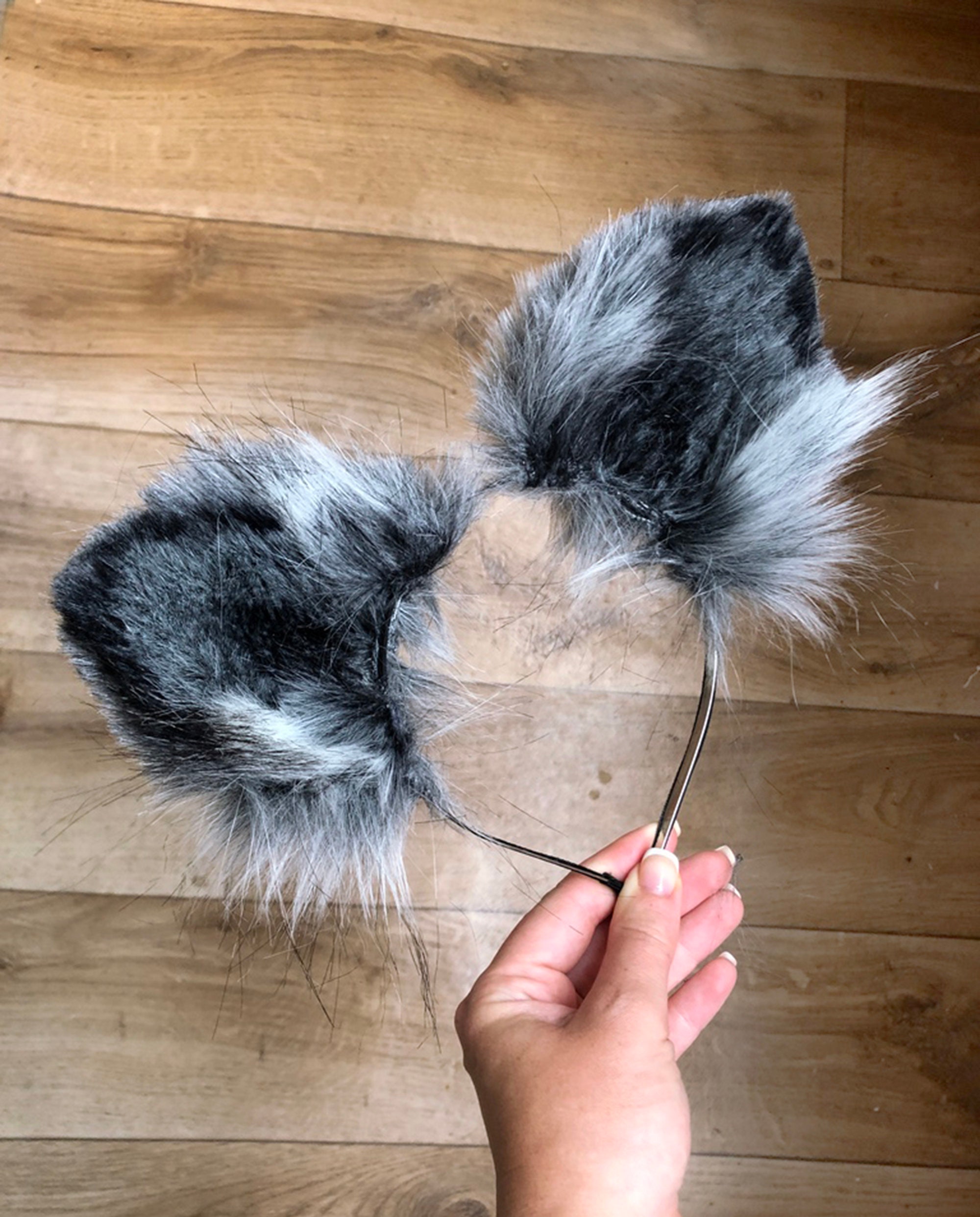 Realistic Fur Cat Ears Headband Cat Ears Headband Animal Cat Etsy