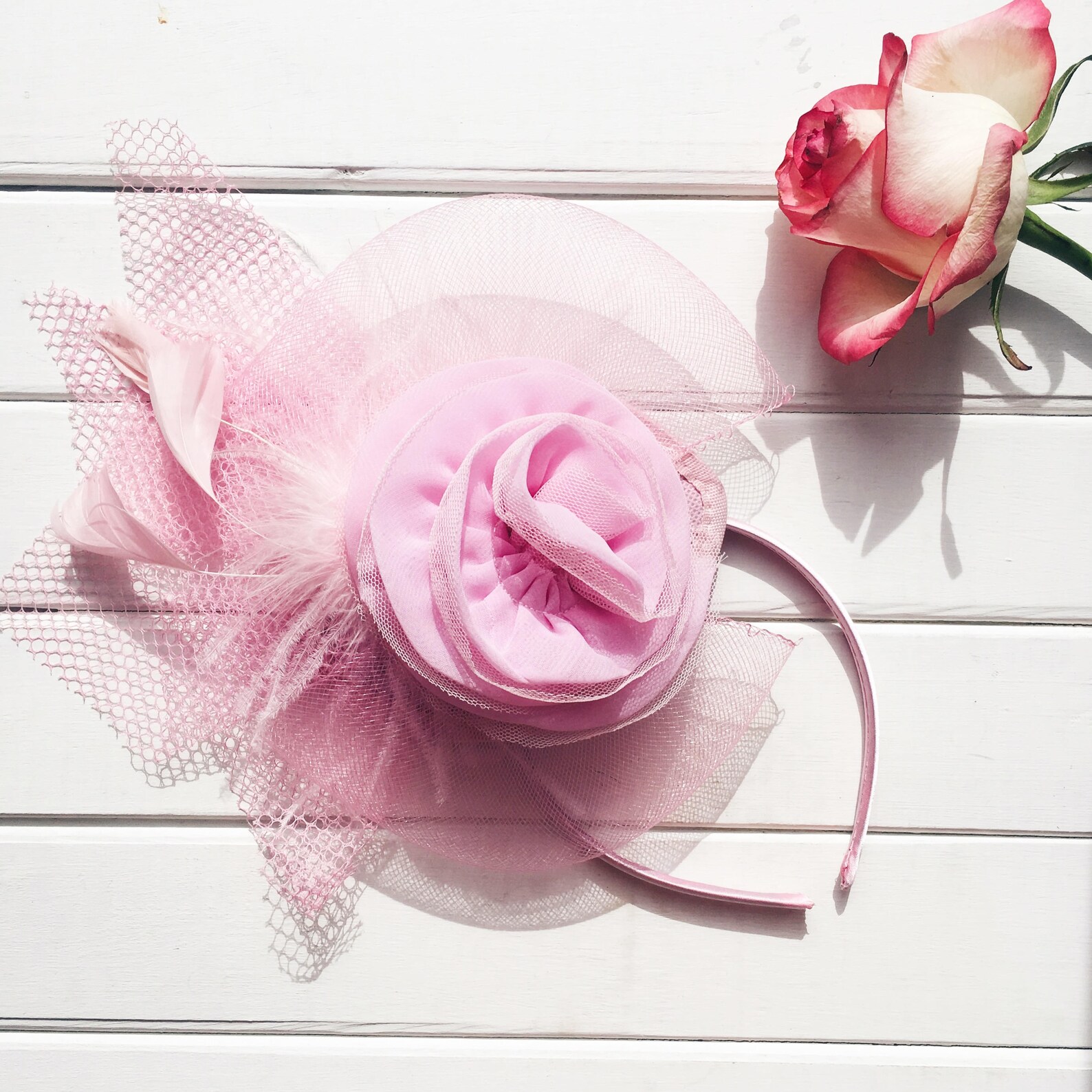 Pink Fascinator Pink Wedding Fascinator Hat Tea Party Hat Etsy
