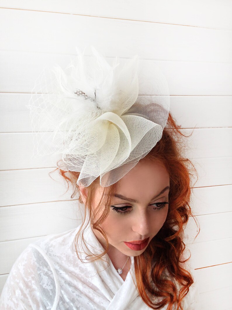 Black Fascinator Black Wedding Fascinator Hat Tea Party Hat Etsy