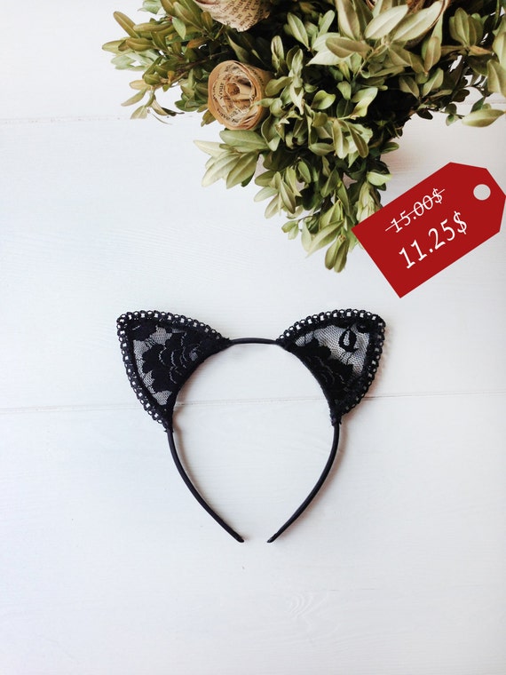 UK Venditore 4 disegni NUOVO BELLISSIMO FIORE orecchie da gatto Head Band